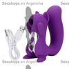 Ursa succionador de clitoris con forma de ardilla, vibracion y carga USB